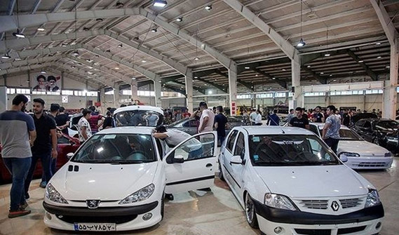 غرفه گروه صنعتی ایران خودرو و محصولات جدید در نمایشگاه خودرو تهران